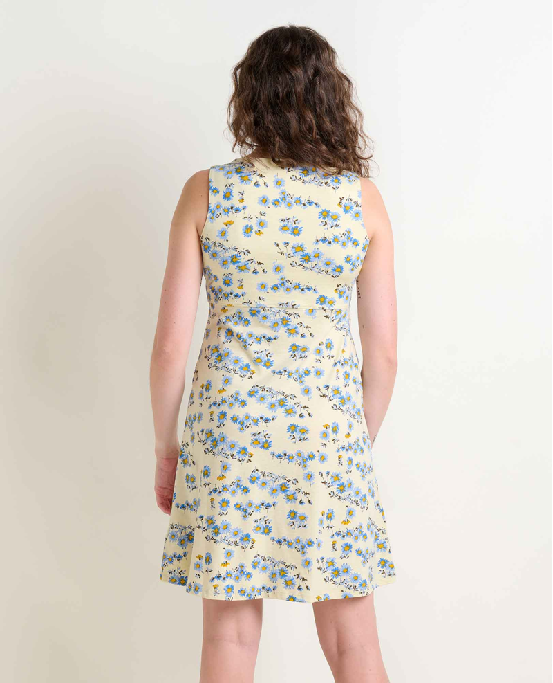 Toad and Co Women's Rosemarie SL Dress in Barley Daisy Print-1