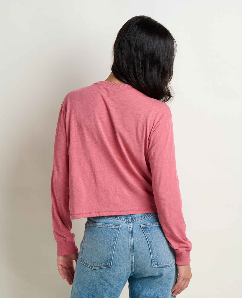 Toad and Co Women's Boundless Jersey LS Tee in Flamingo-1