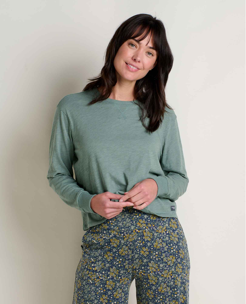 Toad and Co Women's Boundless Jersey LS Tee in Laurel
