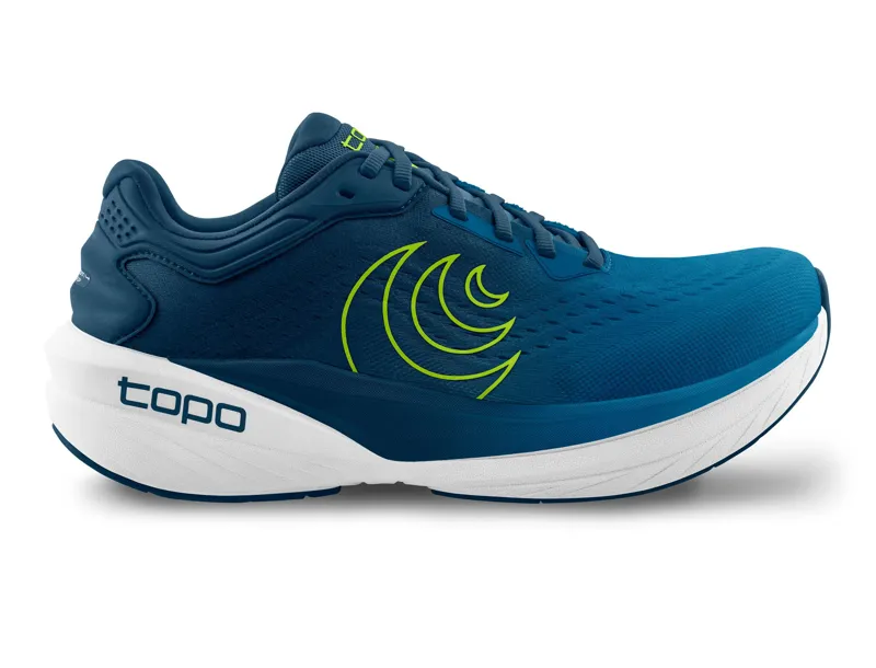 Topo Athletic Phantom 4 Running Shoe in Blue/Lime