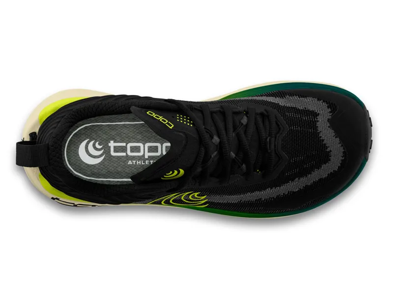 Topo Athletic Vista in Black/Lime-3