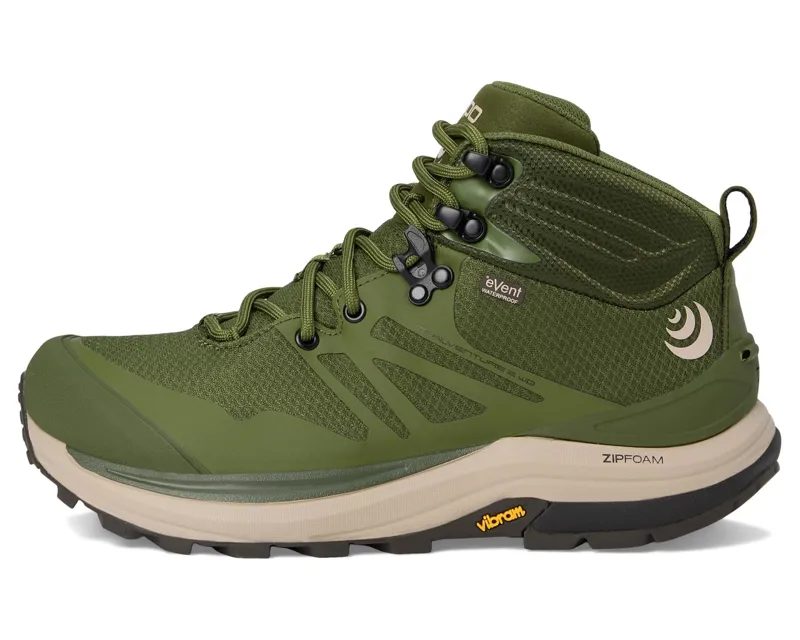 Topo Athletic Women's Trailventure 2 WP Hiking Shoe in Olive/Tan