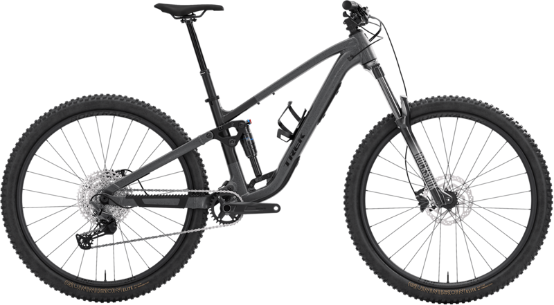 Trek Fuel EX 5 Gen 7 in Lithium Grey and Trek Black Splatter