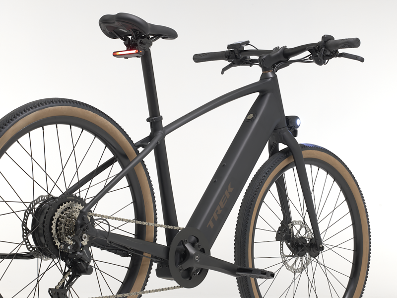 Trek FX+ 1 Throttle Electric Hybrid Bike in Dark Star-1