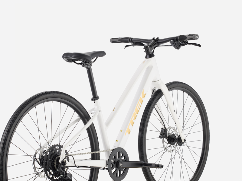 Trek FX 2 Midstep Gen 4 Hybrid Bike in Crystal White-1