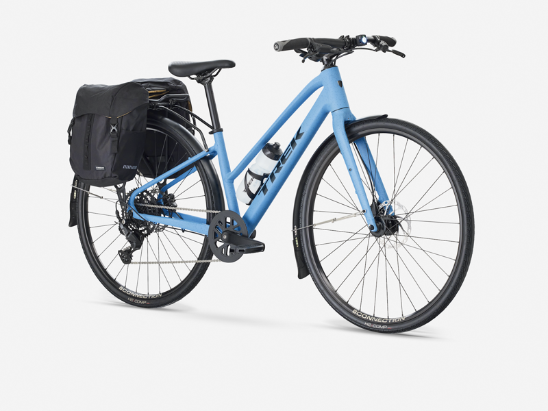 Trek FX 2 Midstep Gen 4 Hybrid Bike in Fjord Blue-5