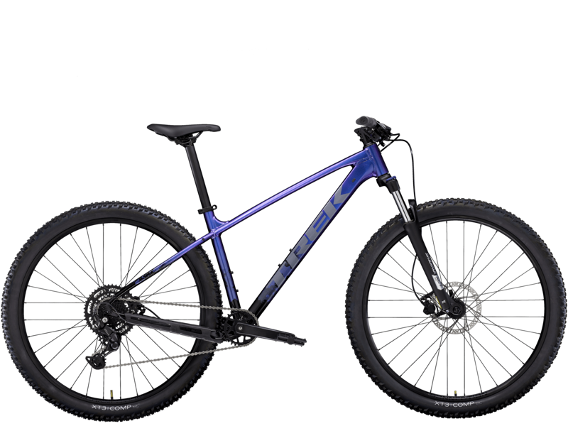 Trek Marlin 5 Gen 3 in Purple Flip to Trek Black Fade