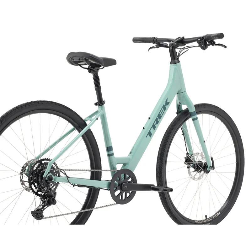 Trek Verve 2 Lowstep Hybrid Bike in Blue Sage-2