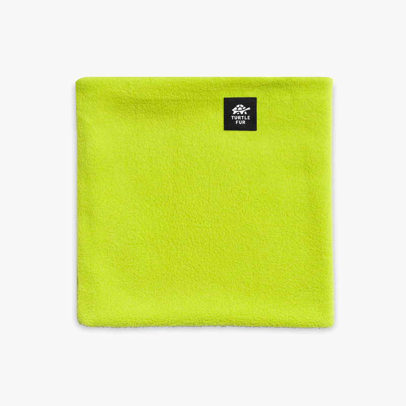 Turtle Fur Chelonia 150 Fleece Kid's Neck Warmer in Bright Lime