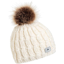 Turtle Fur Fifi Faux Fur Pom Merino Wool Hat in White