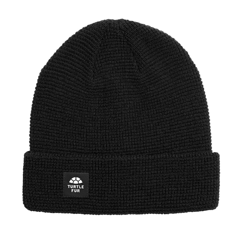 Turtle Fur Merino Wool Homer Watch Cap in Black