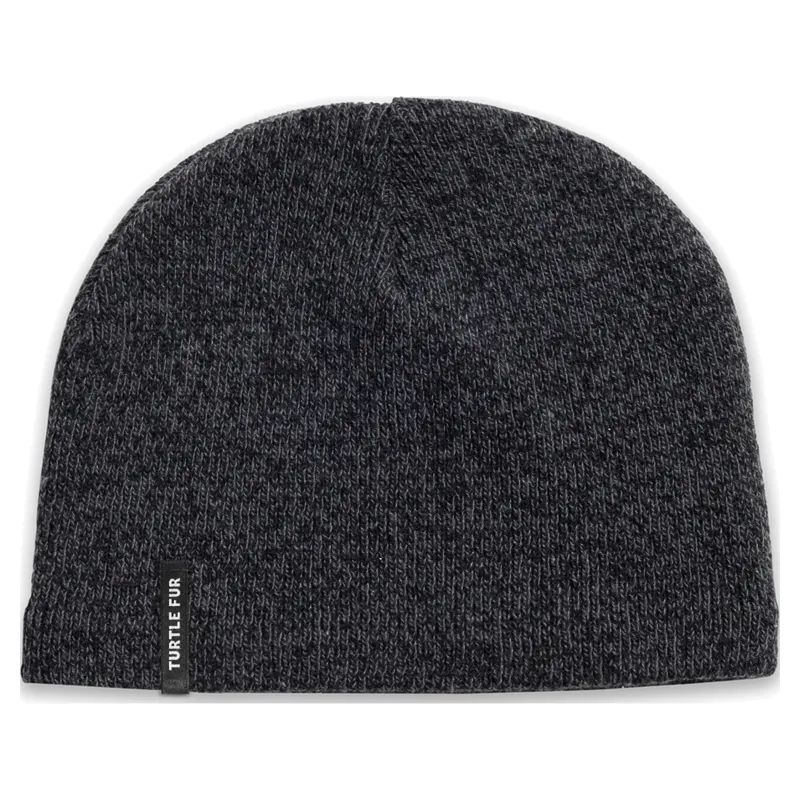 Turtle Fur N.E. Solid Beanie in Black Heather