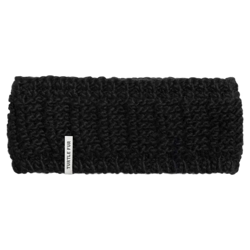 Turtle Fur Shay Knit Headband in Black