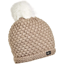 Turtle Fur Snowfall Pom Hat in Beige