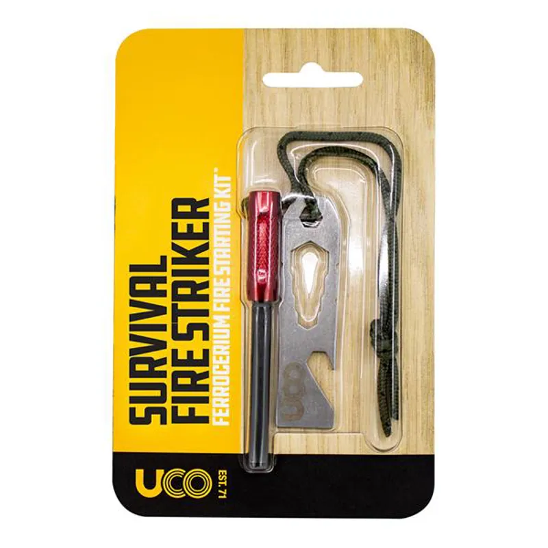 UCO Survival Fire Striker in Red-3