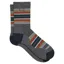 Wide Open Multi Stripe Micro Crew Midweight Cushion Socks In Gray
