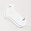 Wide Open Solid Midweight Cushioned Quarter Sock in White