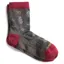 Wide Open Women's Foliage Lightweight Micro Crew Socks in Taupe