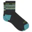 Wide Open Women's Multi Stripe Micro Crew Socks in Charcoal