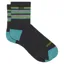 Wide Open Women's Multi Stripe Micro Crew Socks in Charcoal