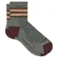 Wide Open Women's Multi Stripe Micro Crew Socks in Taupe