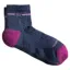 Wide Open Women's Single Stripe Quarter Socks in Denim