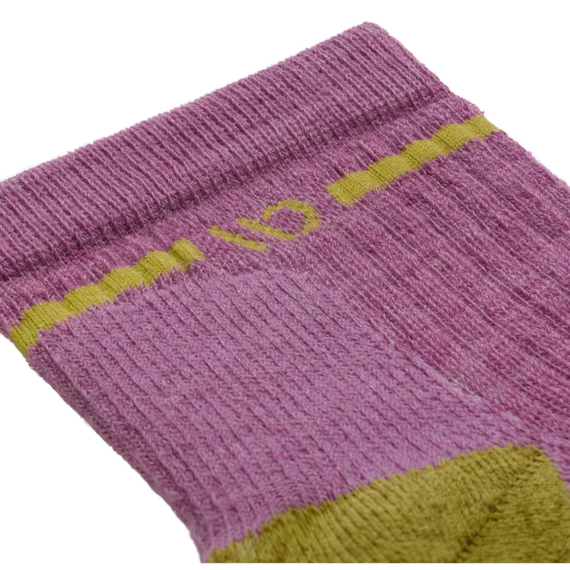 Wide Open Women's Single Stripe Quarter Socks in Violet-1
