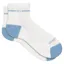Wide Open Women's Single Stripe Quarter Socks in White