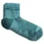Wide Open Women's Single Stripe MW Quarter Sock in Light Teal