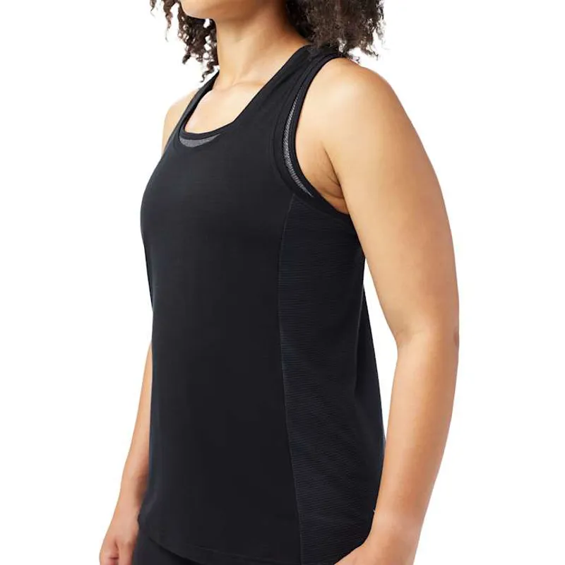 Smartwool Women's Active Mesh Racerback Tank in Black-2