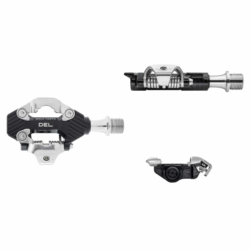 Wolf Tooth DEL Gravel Race Clipless Pedals in Black-2