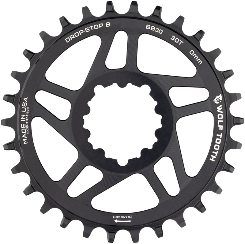 Wolf Tooth SRAM Direct Mount Drop-Stop B Chainring 30t 0mm Offset
