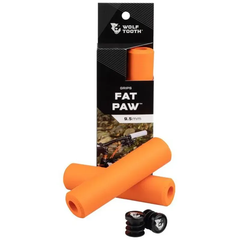 Wolf Tooth Fat Paw Lock-On Grips in Orange