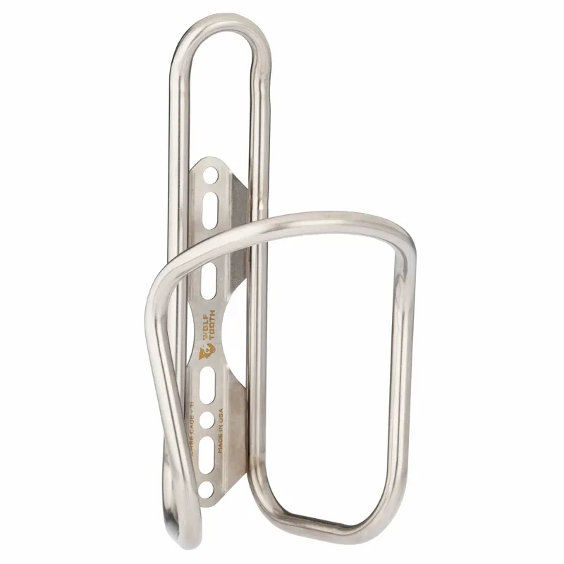 Wolf Tooth Morse Cage Ti Silver Bottle Cage