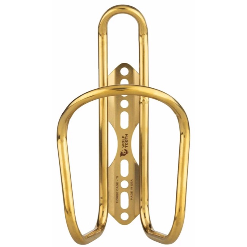 Wolf Tooth Morse Ti Gold Bottle Cage-1