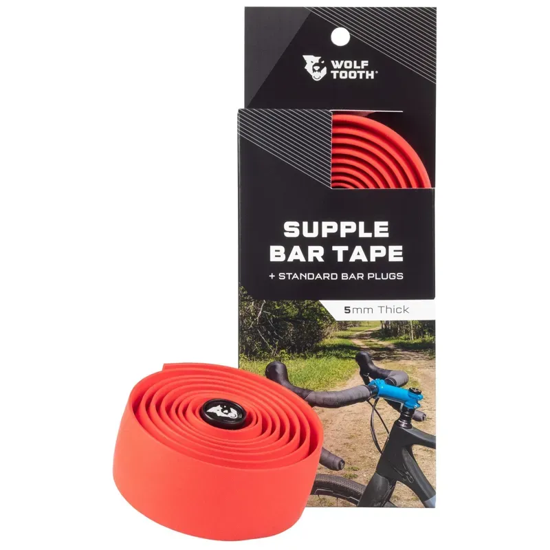 Wolf Tooth Supple Bar Tape in Red-1