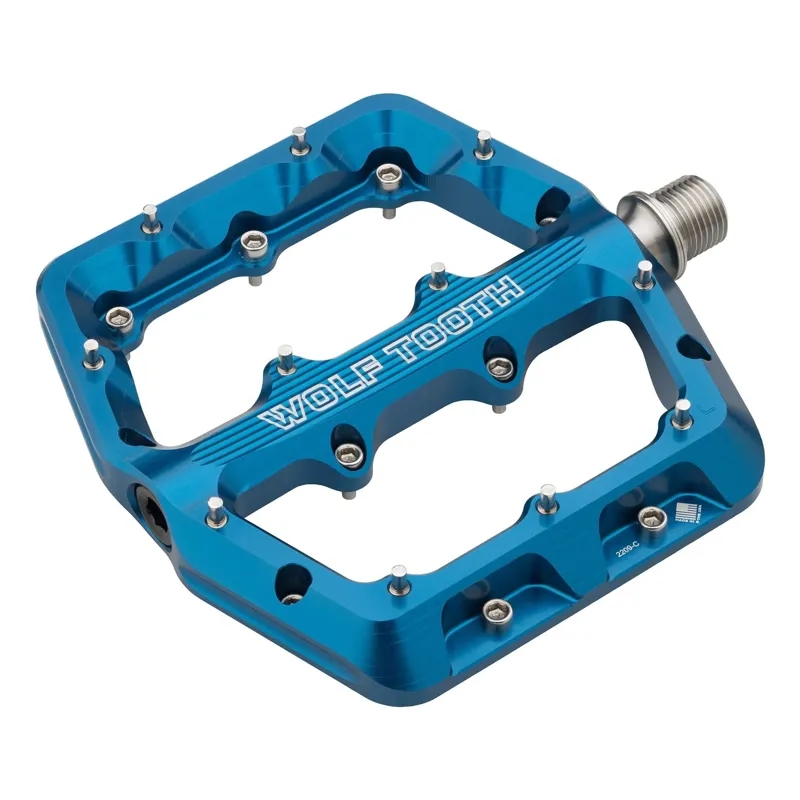Wolf Tooth Waveform Aluminum Pedals in Blue-2