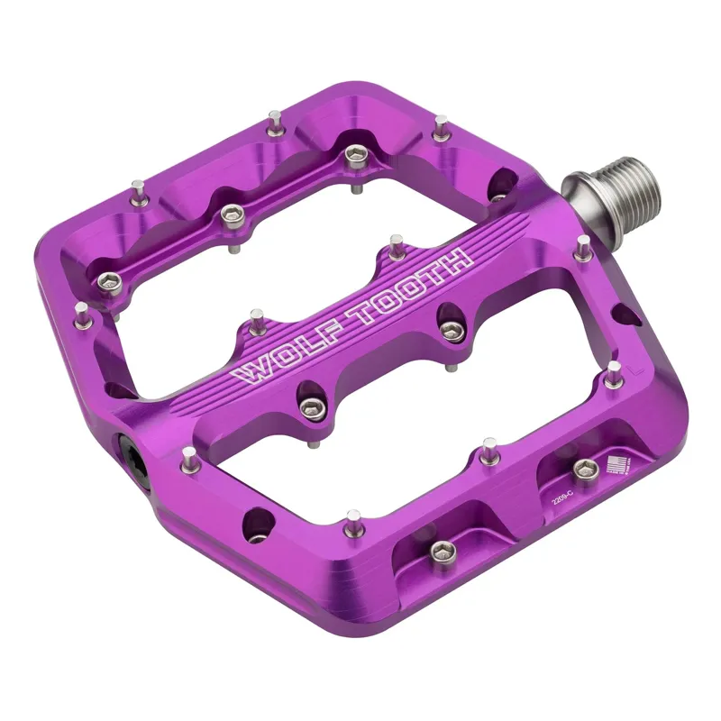 Wolf Tooth Waveform Aluminum Pedals in Ultaviolet Purple-2