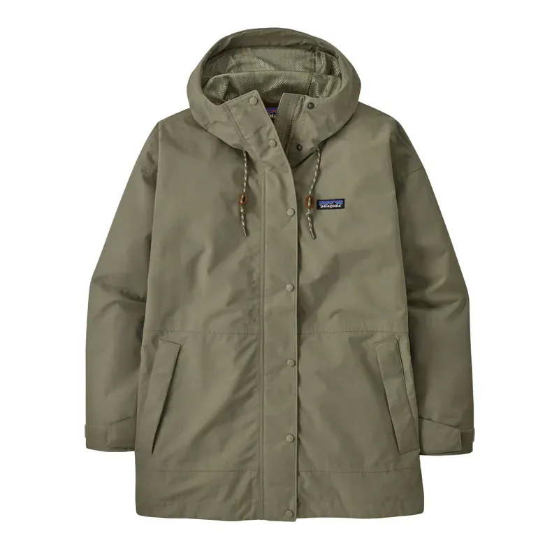 Patagonia Womens' Outdoor Everyday Rain Jacket in River Rock Green