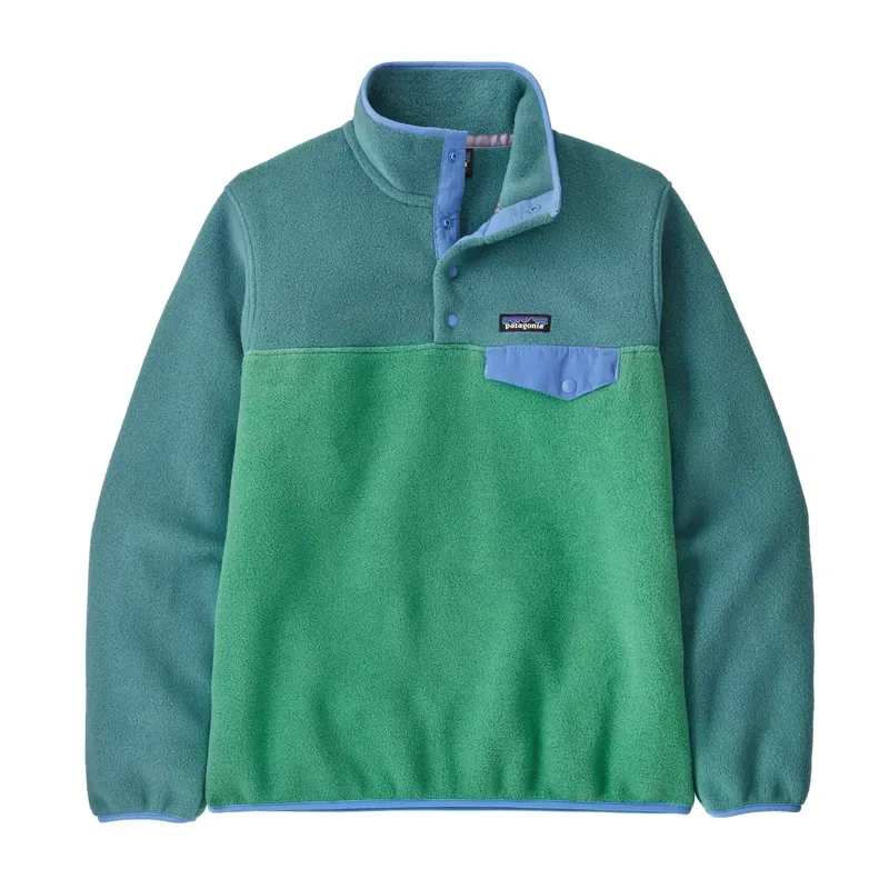 Patagonia Womens' Lightweight Synchilla Snap-T Pullover in Heartleaf Green