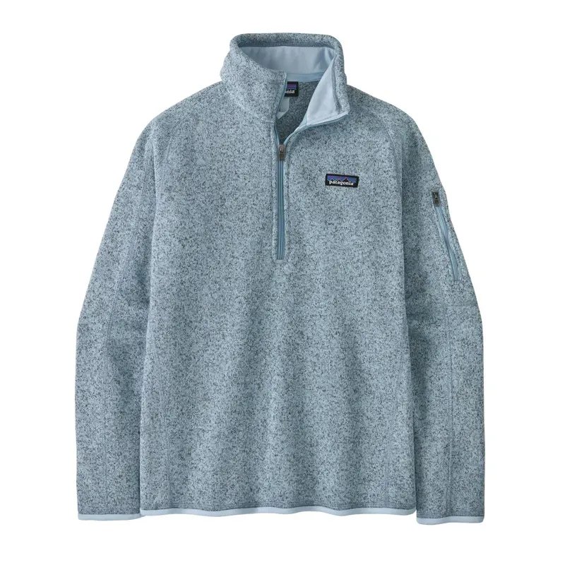 Patagonia Women's Better Sweater 1/4 Zip Fleece in Fleck Blue