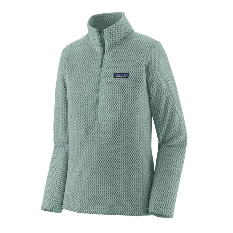 Patagonia Womens' R1 Air Zip-Neck Fleece Pullover in Thermal Blue