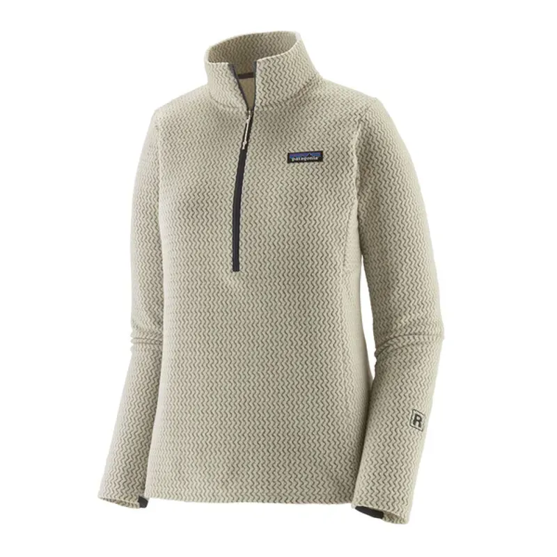 Patagonia Womens R1 Air Fleece Zip Neck in White