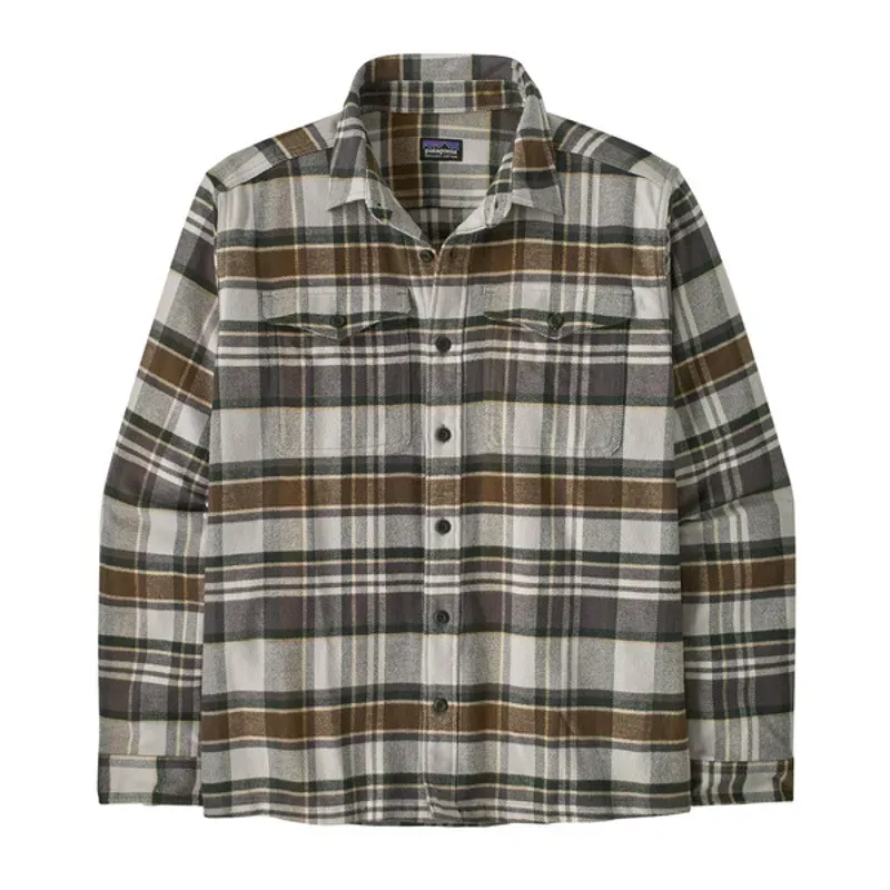 Patagonia Fjord Flannel Shirt in Blizzard: Salt Gray