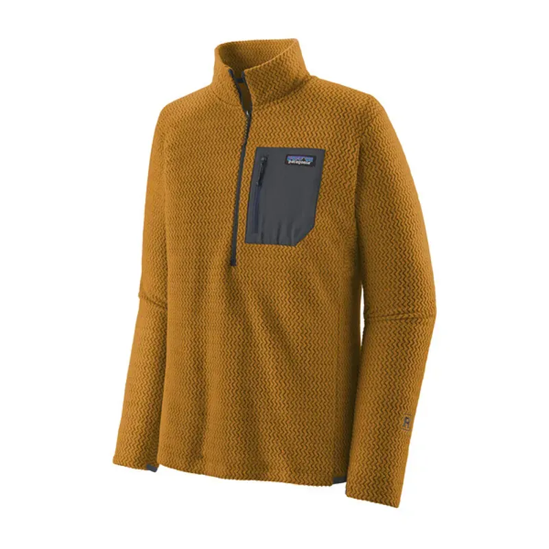Patagonia R1 Air Zip Neck Pullover Fleece in Raptor Brown