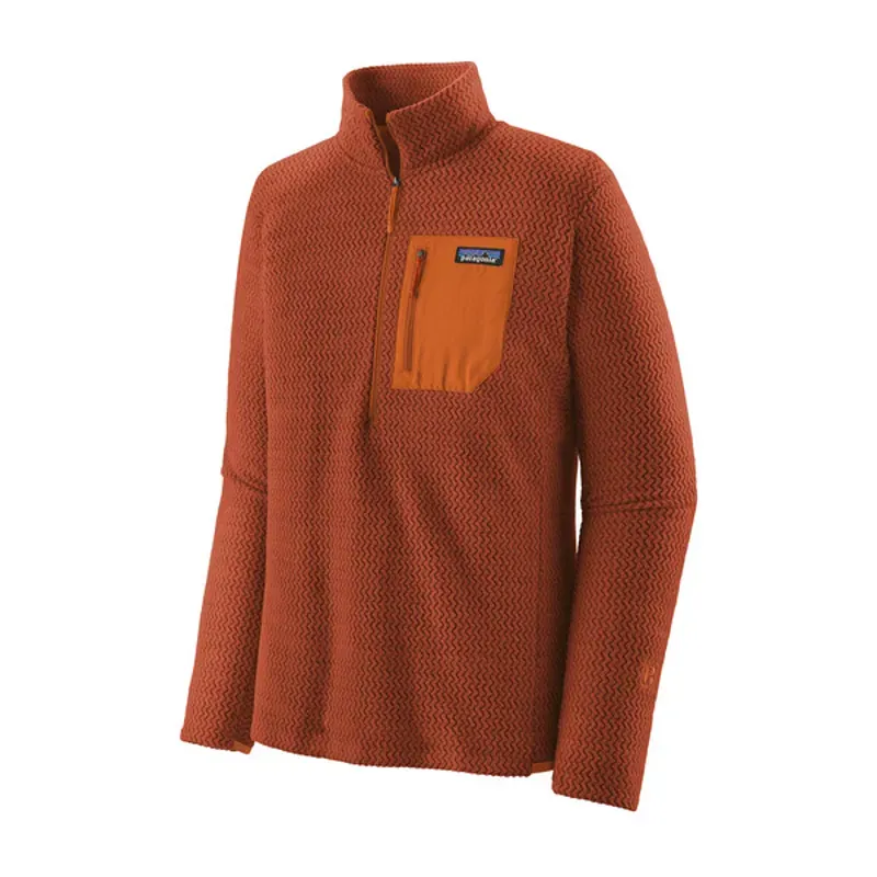 Patagonia R1 Air Zip Neck Pullover Fleece in Burnished Red