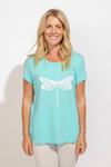 Scoopneck Tee - Dragonfly: TURQUOISE