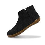 GLERUPS WOOL BOOT RUBBER SOLE: CHARCOAL