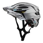 A2 Mips Helmet: SILVER/BURGUNDY